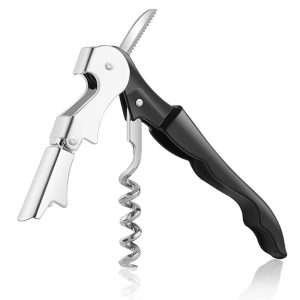 AIKARO Red Wine Bottle Opener Multipurpose Waiters Corkscrew with Foil Cutter