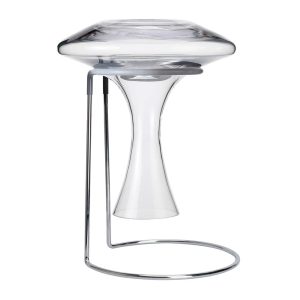 Wine Decanter Drying Stand with Rubber Coated Top to Prevent Scratches, Wine Decanter Drying Rack for Standard Large Wine Decanters