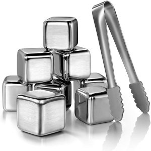 Reusable Stainless Steel Whiskey Ice Cubes Whiskey Chilling Metal Cooling Rocks