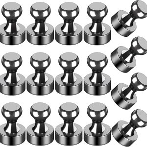 AIKARO  Strong Science Magnets, Science Experiment Tools for School, Office, Thumb Tacks Magnets,Dry Erase Magnetic(6PCS/16Pcs)