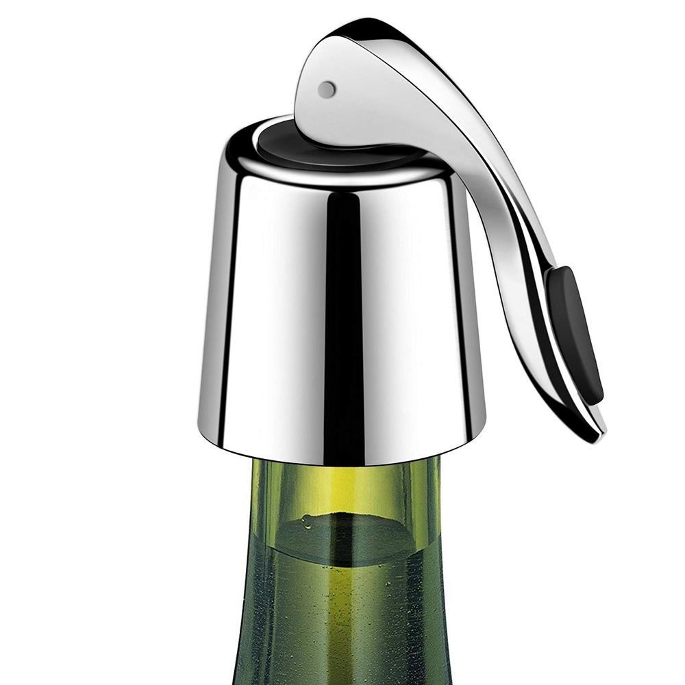 Wine Bottle Stopper, Wine Bottle Plug with Silicone, Beverage Bottle Stopper, Reusable Wine Saver, Bottle Sealer Keeps Wine Fresh