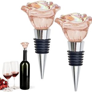 Rose Wine Saver Stopper: Reusable, Fresh-Keeping, Great Gift for Wine Lovers & Wedding Favors