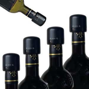 Reusable Wine Bottle Stopper with Rotating Lock, Mini Wine Saver Sealed Preserver Wine Keeper Corks