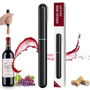 AIKARO Air Pump Wine Bottle Opener Professional Pressure Corkscrew with Foil Cutter